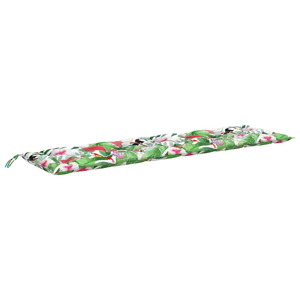hynder til havebænk 2 stk 200x50x7 cm stof flerfarvet