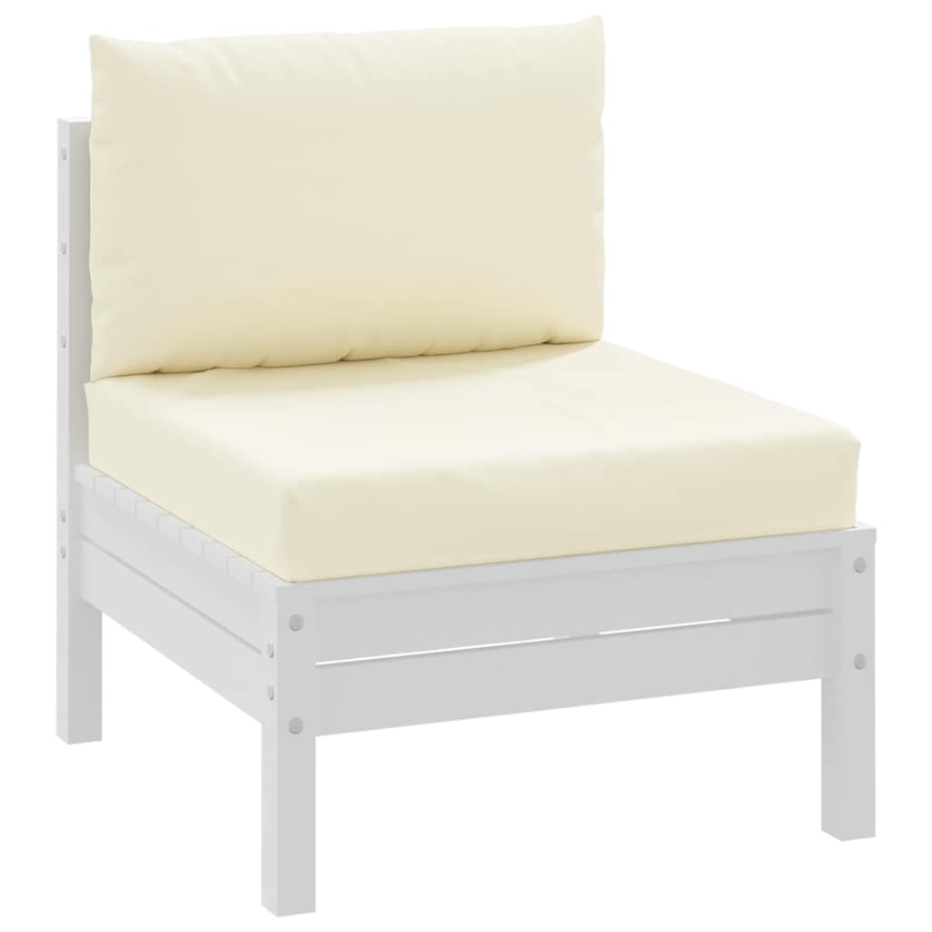 pallehynder 2 stk. oxfordstof cremehvid
