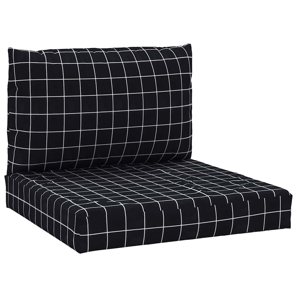 pallehynder 2 stk. oxfordstof ternet sort