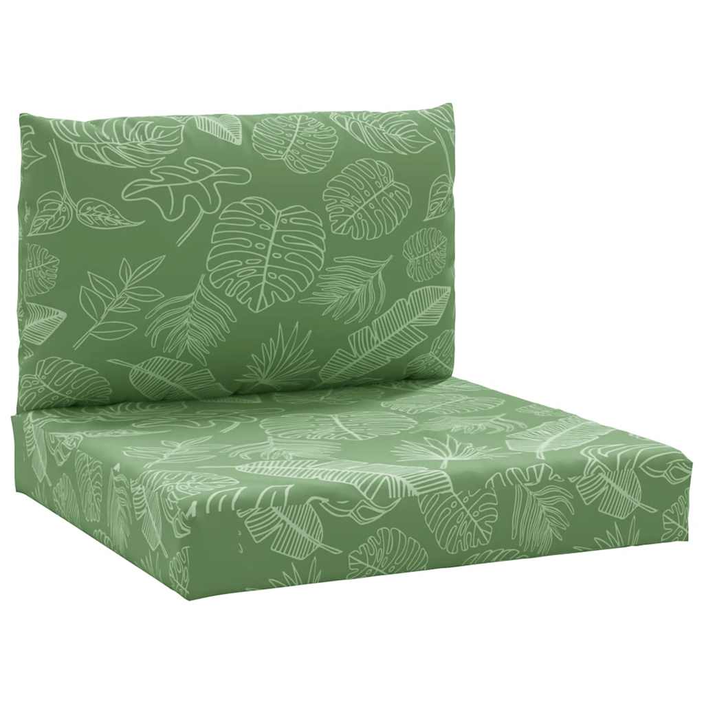 pallehynder 2 stk. oxfordstof bladmønster