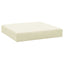 pallehynde 60x60x9,5 cm oxfordstof cremefarvet