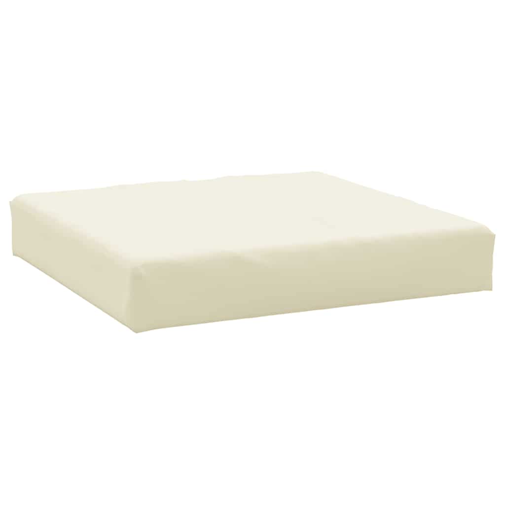 pallehynde 60x60x9,5 cm oxfordstof cremefarvet