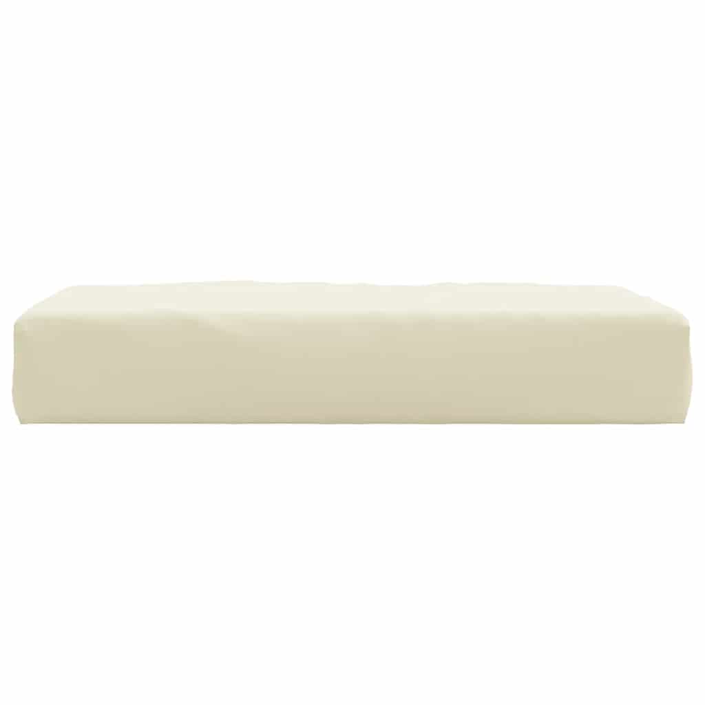 pallehynde 60x60x9,5 cm oxfordstof cremefarvet
