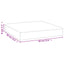 pallehynde 60x60x8 cm oxfordstof turkis