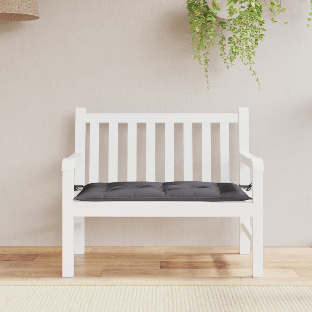 hynde til havebænk 110x50x7 cm oxfordstof antracitgrå