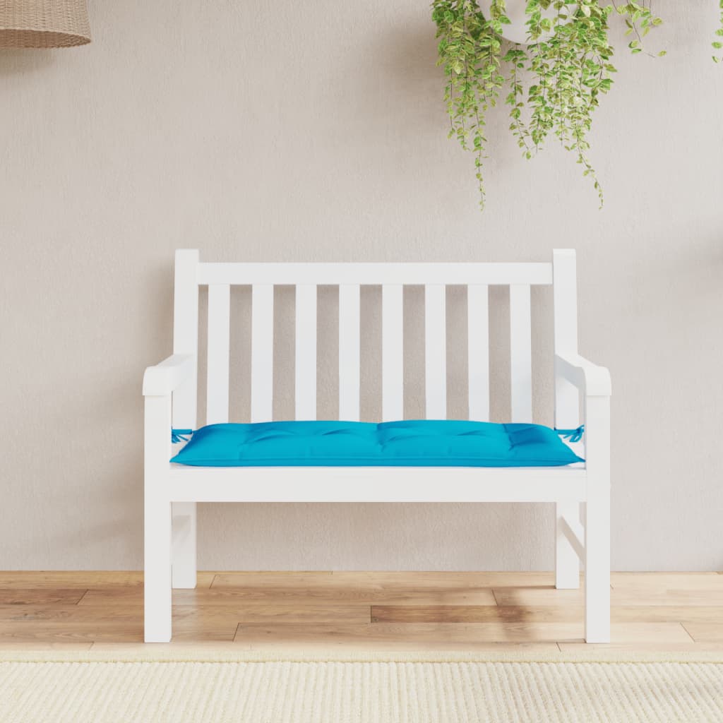 hynde til havebænk 110x50x7 cm oxfordstof lyseblå