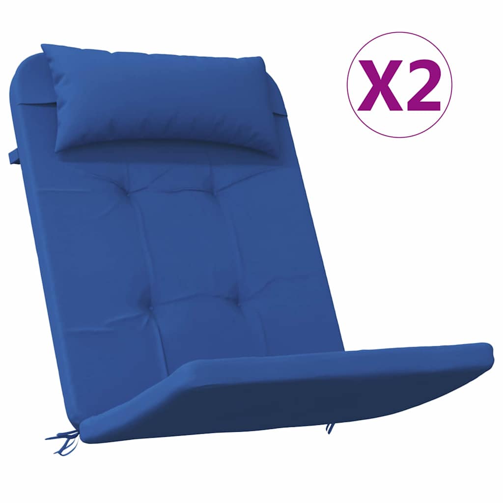 Stolehynder 2 stk. Oxford stof Blå 58 x 77 x 4,5 cm