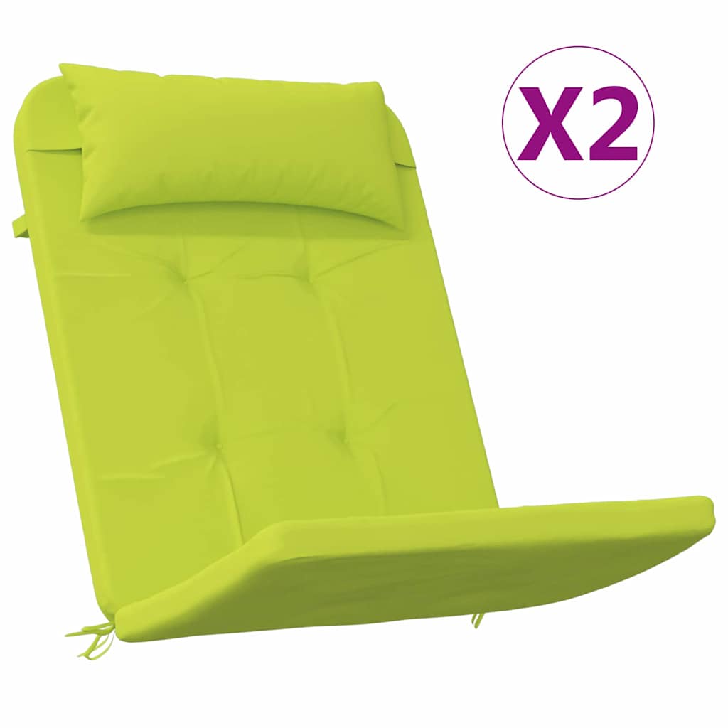 Stolehynder 2 stk. Oxford stof Lys grøn 58 x 77 x 4,5 cm