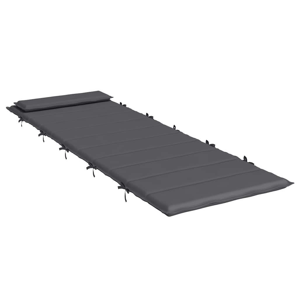hynde til liggestol 180x60x4 cm oxfordstof antracitgrå
