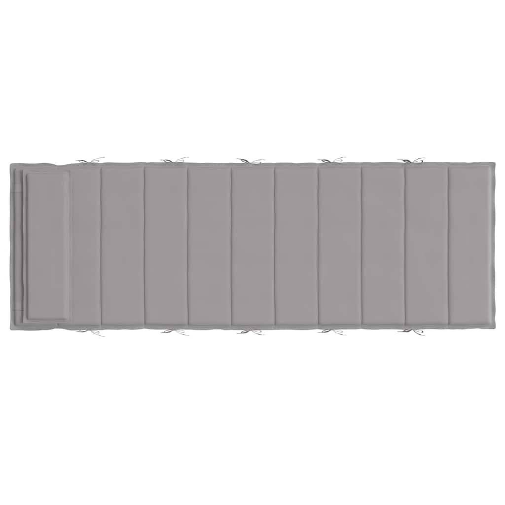 hynde til liggestol 180x60x4 cm oxfordstof grå