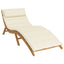 hynde til liggestol 180x60x4 cm oxfordstof cremefarvet