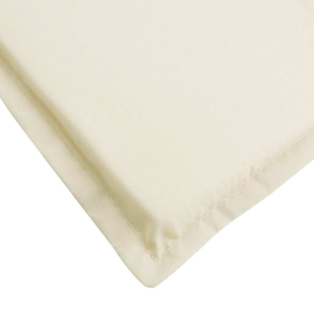 hynde til liggestol 180x60x4 cm oxfordstof cremefarvet