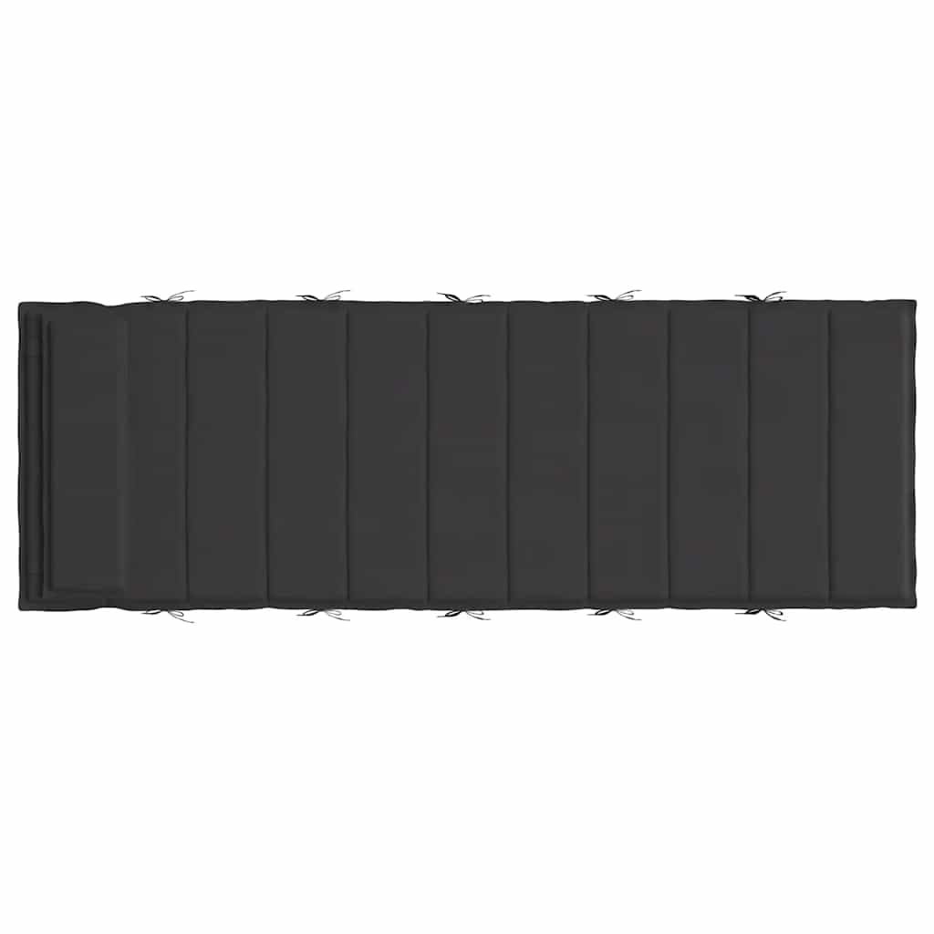 hynde til liggestol 180x60x4 cm oxfordstof sort