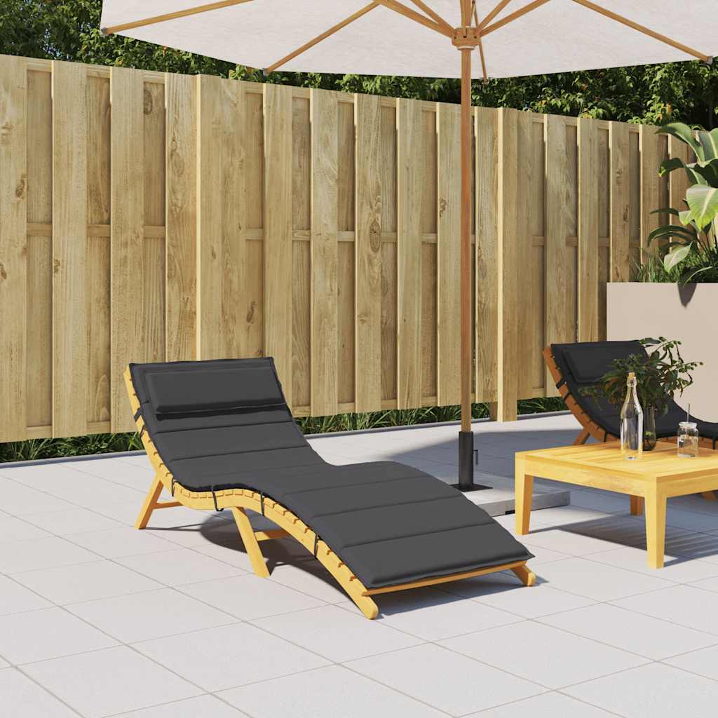 hynde til liggestol 180x60x4 cm oxfordstof sort