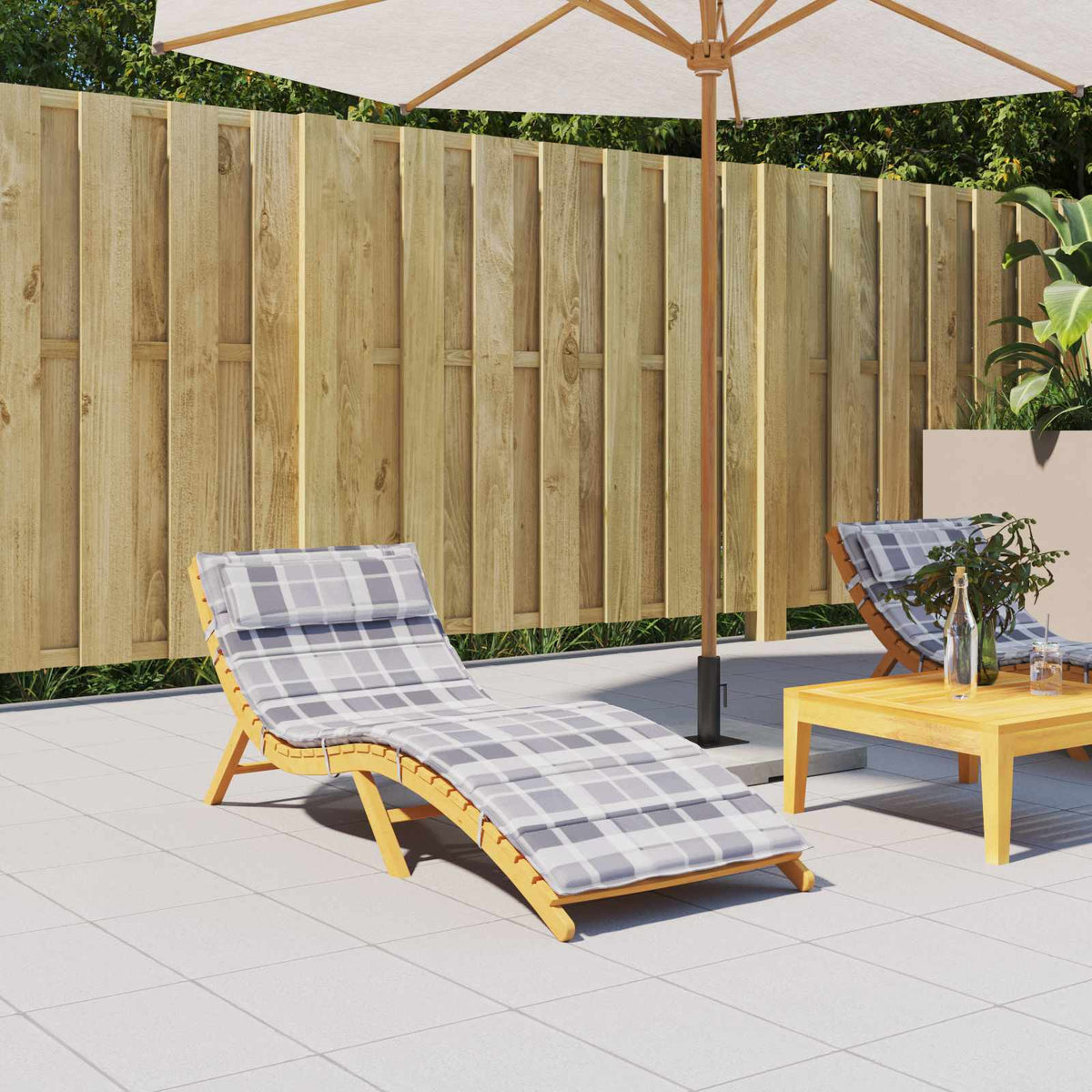 Solseng Pude Oxford stof Flerfarvet 180 x 60 x 4 cm