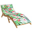 hynde til liggestol 180x60x4 cm oxfordstof flerfarvet