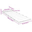 hynde til liggestol 180x60x4 cm oxfordstof flerfarvet