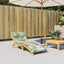 hynde til liggestol 180x60x4 cm oxfordstof flerfarvet
