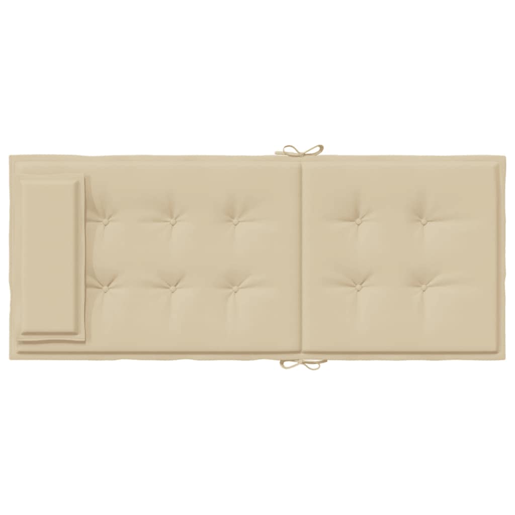stolehynder m. høj ryg 2 stk. oxfordstof beige