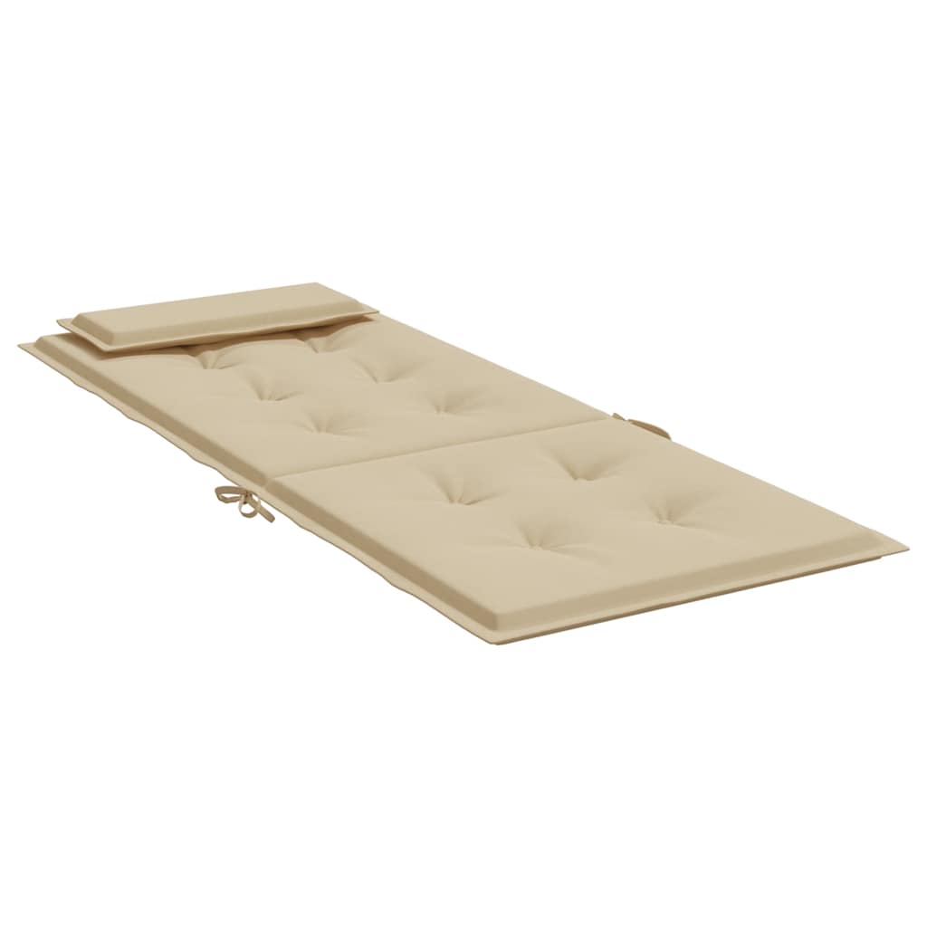 stolehynder m. høj ryg 6 stk. oxfordstof beige