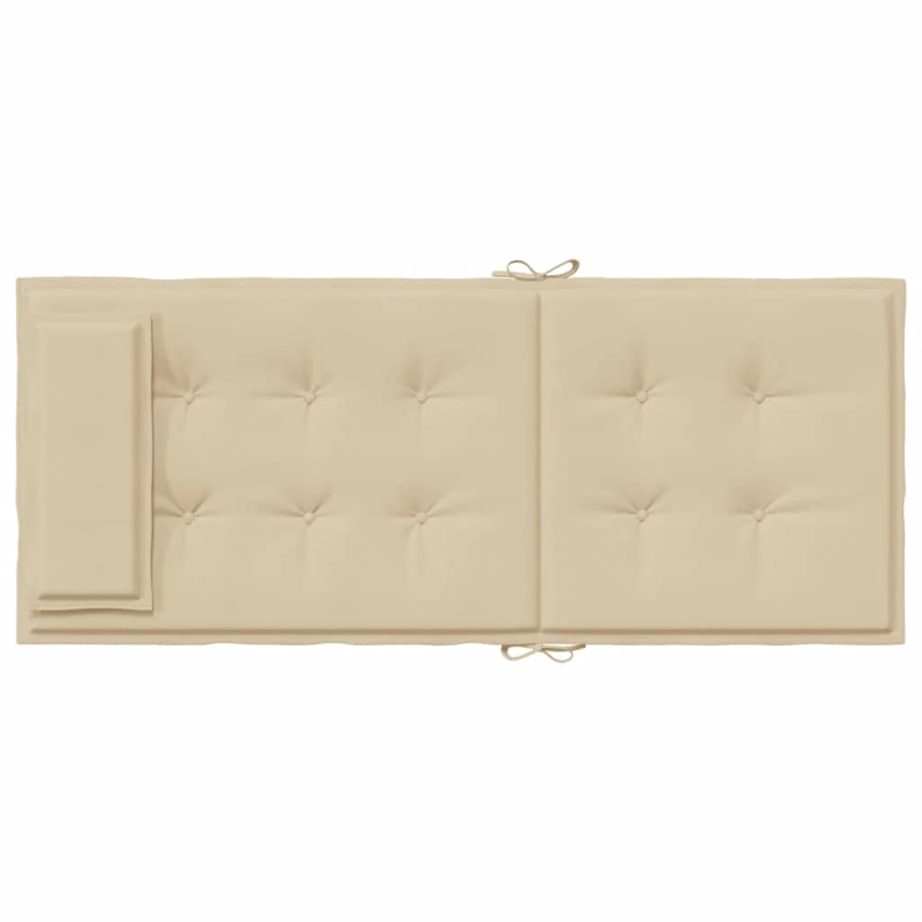 stolehynder m. høj ryg 6 stk. oxfordstof beige