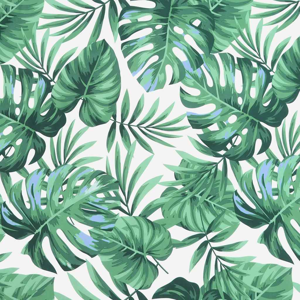 stolehynder med høj ryg 6 stk. oxfordstof bladmønster