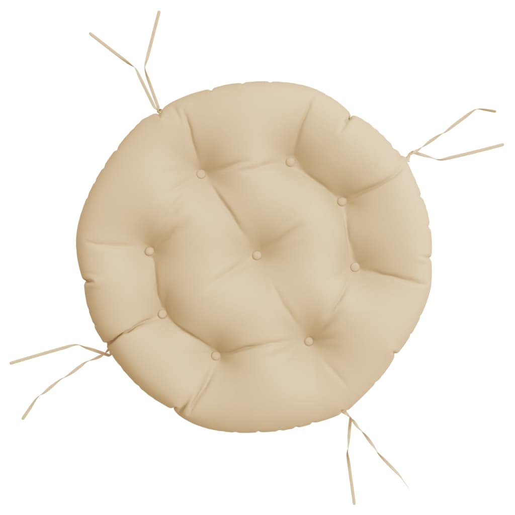 rund hynde Ø60x11 cm oxfordstof beige