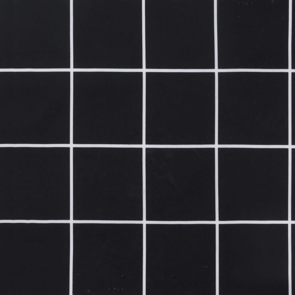 rund hynde Ø60x11 cm oxfordstof ternet sort