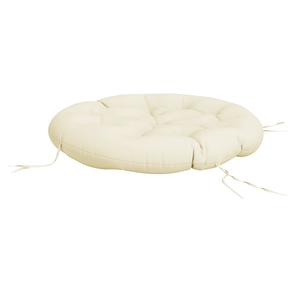 rund hynde Ø100x11 cm oxfordstof cremefarvet