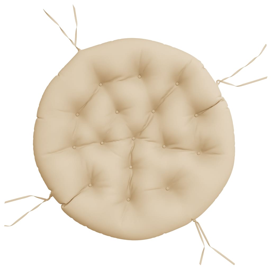 rund hynde Ø100x11 cm oxfordstof beige