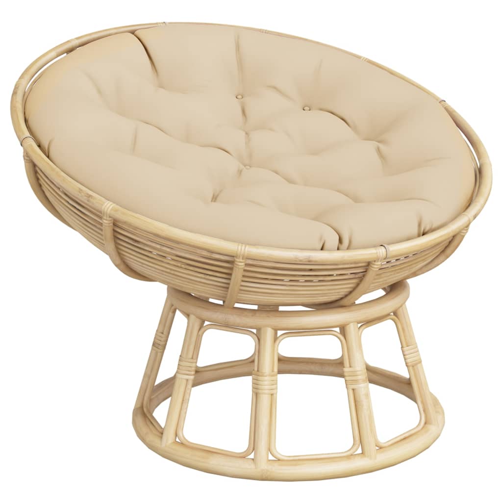 rund hynde Ø100x11 cm oxfordstof beige