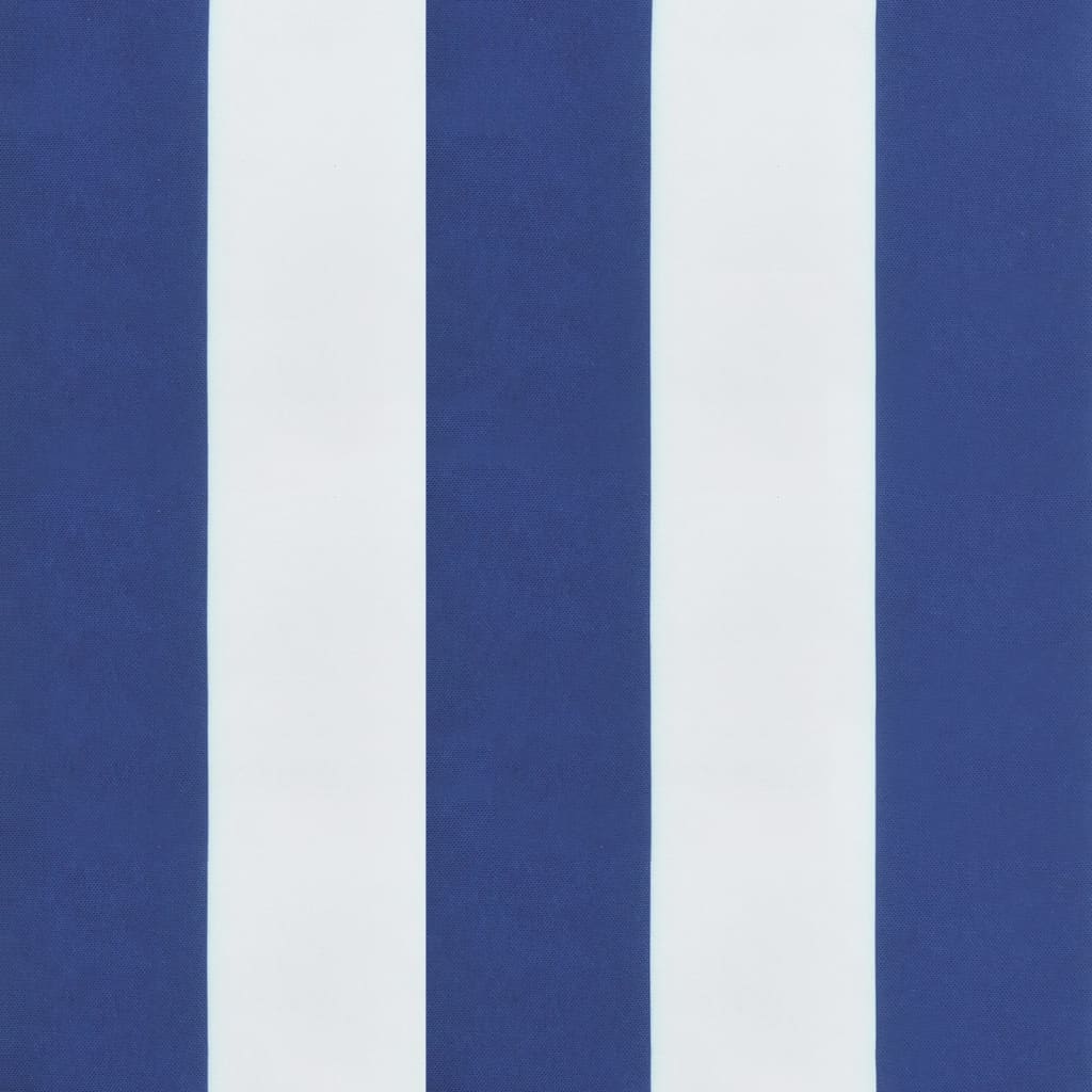 rund hynde Ø100x11 cm oxfordstof striber blå og hvid