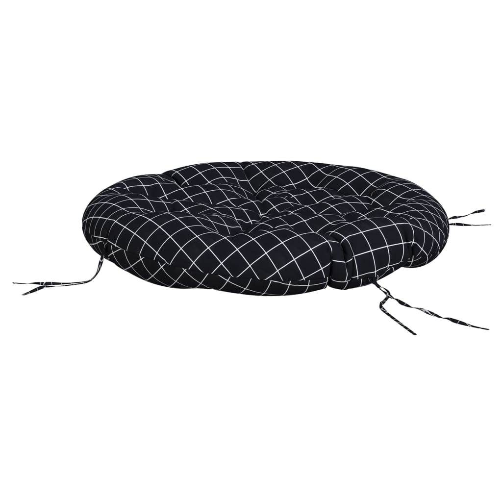 rund hynde Ø100x11 cm oxfordstof ternet sort