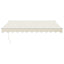 foldemarkise manuel betjening 3x2,5 m stof aluminium creme