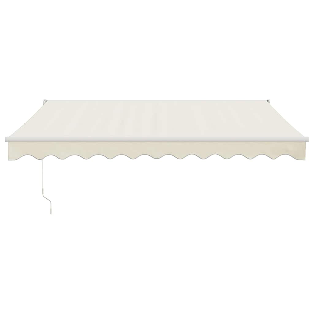 foldemarkise manuel betjening 3x2,5 m stof aluminium creme
