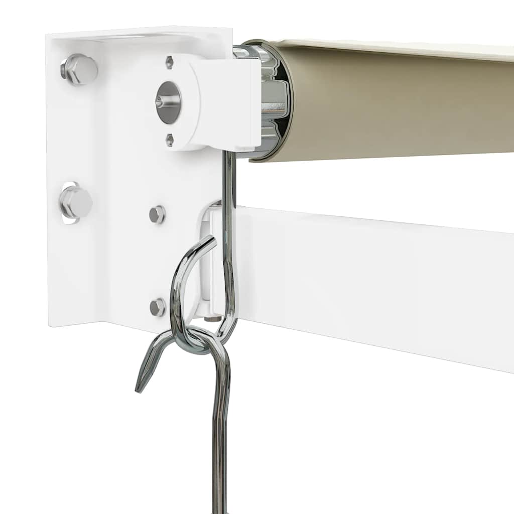 foldemarkise manuel betjening 3x2,5 m stof aluminium creme