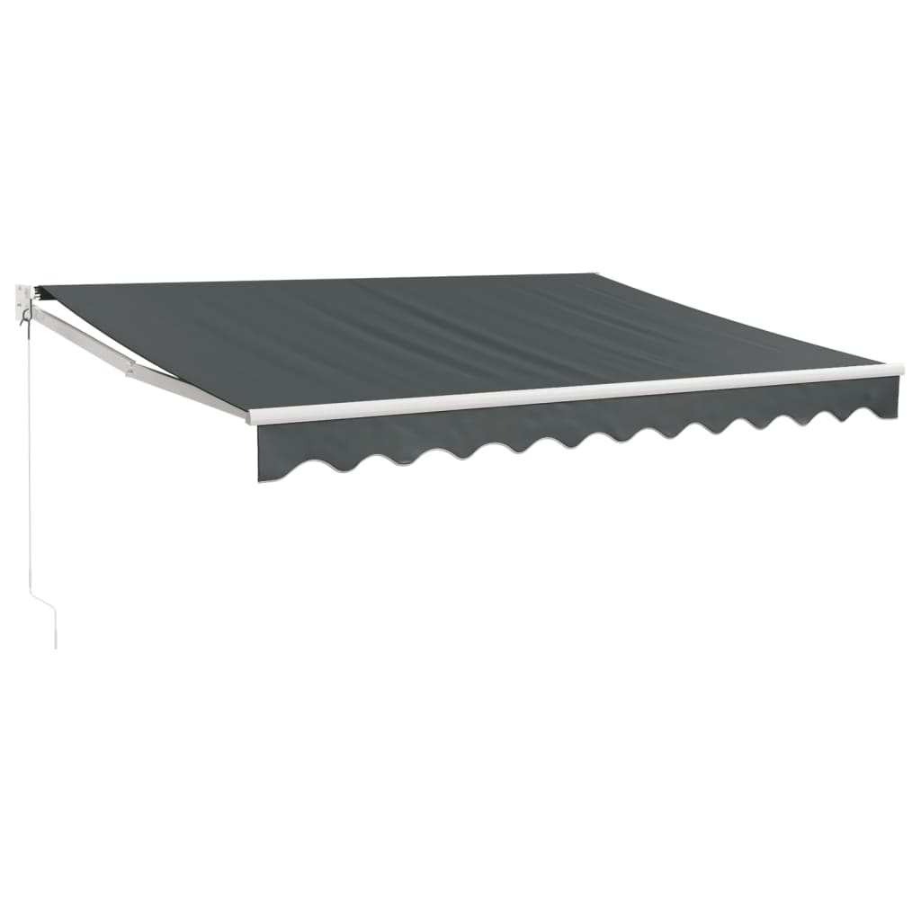 foldemarkise 3x2,5 m stof og aluminium antracitgrå