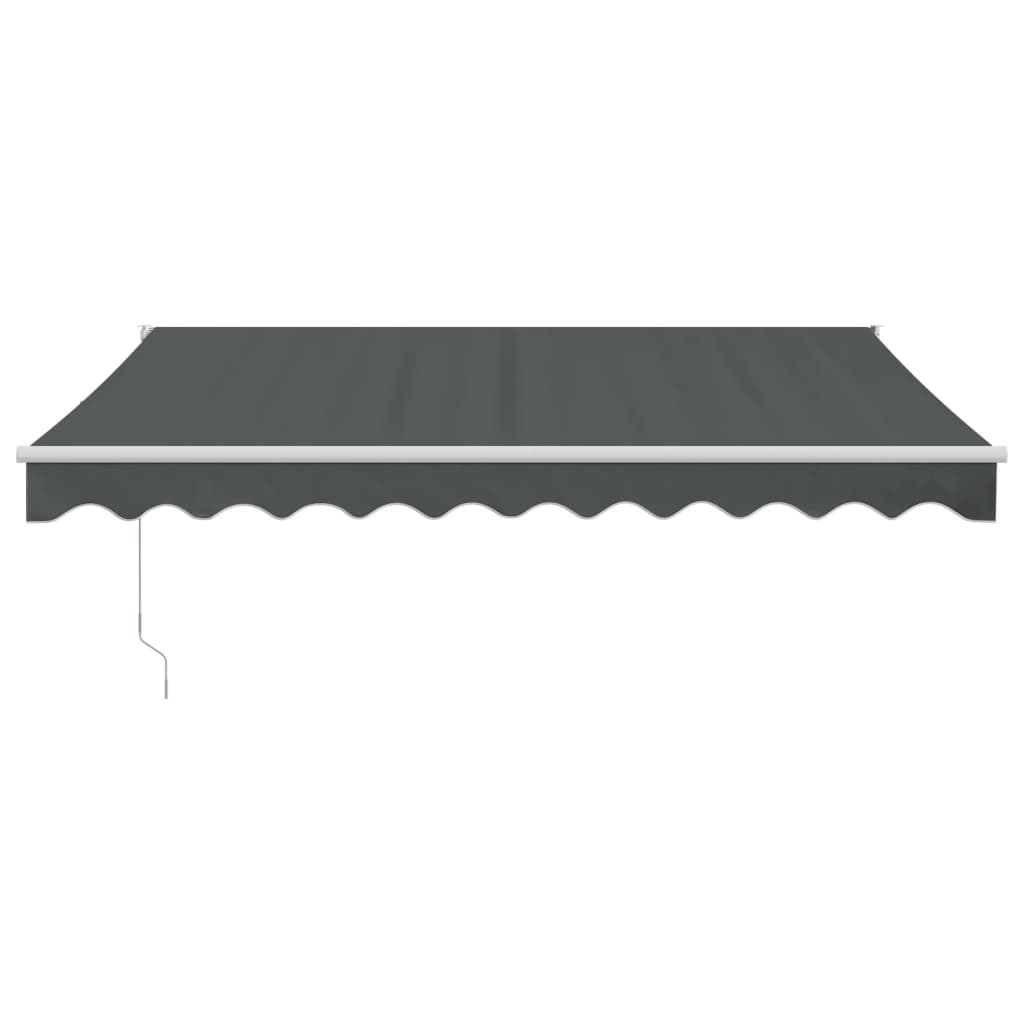 foldemarkise 3x2,5 m stof og aluminium antracitgrå
