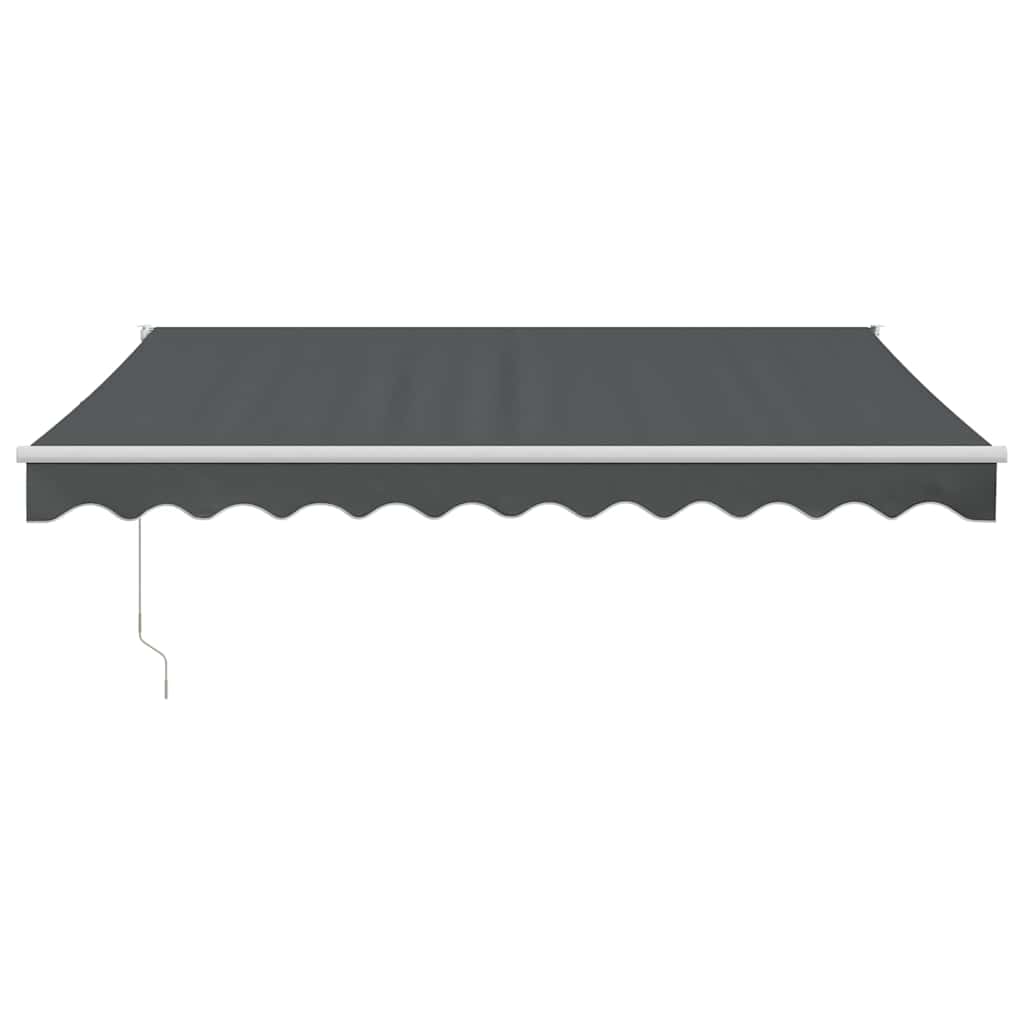 foldemarkise 3,5x2,5 m stof og aluminium antracitgrå