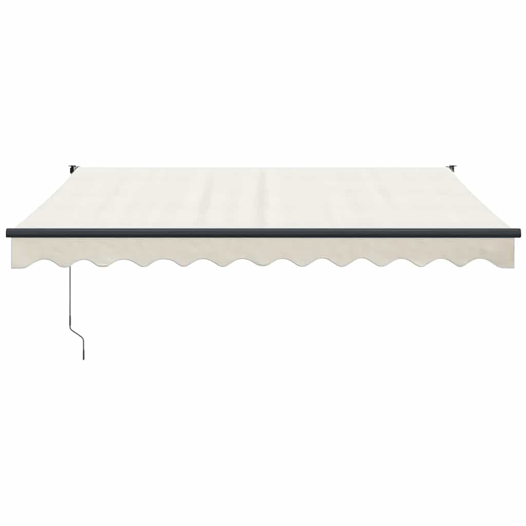 foldemarkise manuel betjening 3x2,5 m stof aluminium creme