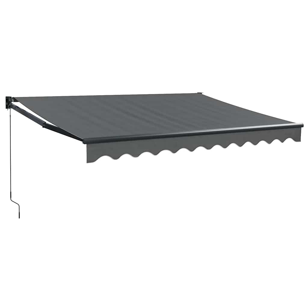 foldemarkise 3x2,5 m stof og aluminium antracitgrå