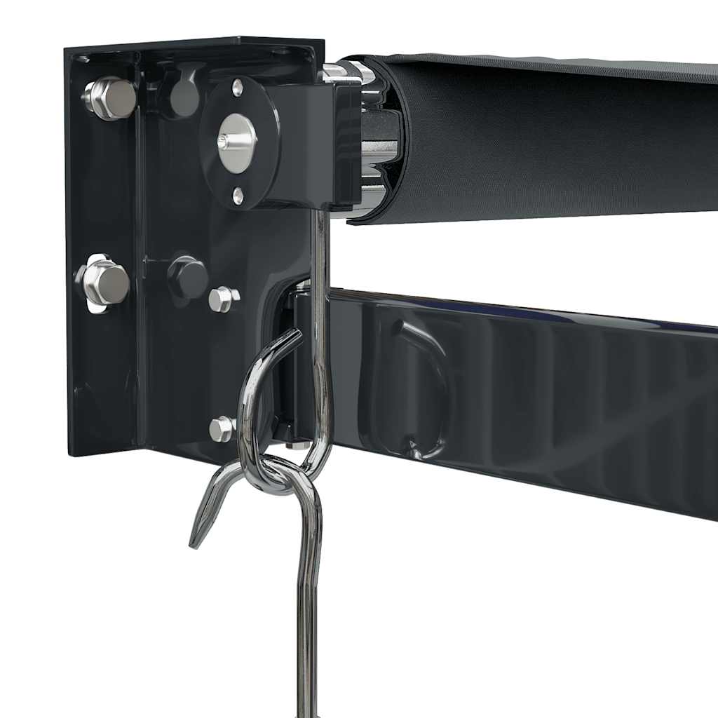 foldemarkise 3,5x2,5 m stof og aluminium antracitgrå
