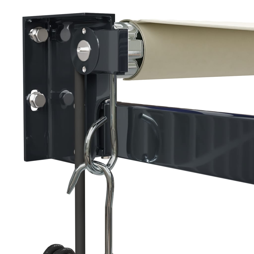 foldemarkise 4,5x3 m automatisk betjening cremefarvet