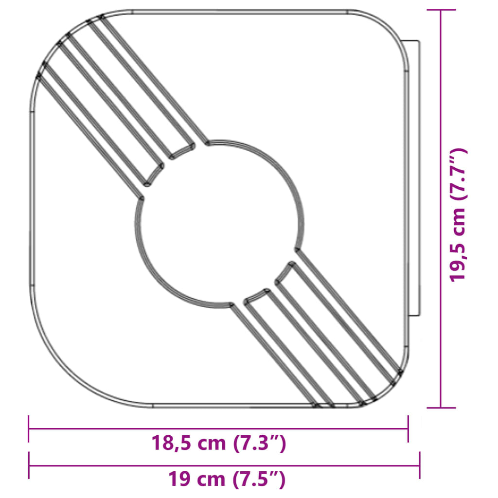 foldemarkise manuel betjening 5x3 m stof aluminium blå hvid
