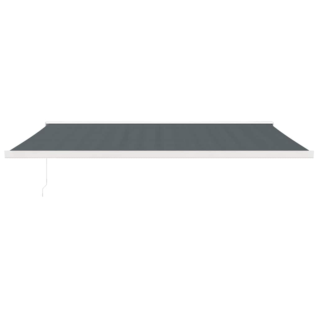 foldemarkise 5x3 m stof og aluminium antracitgrå