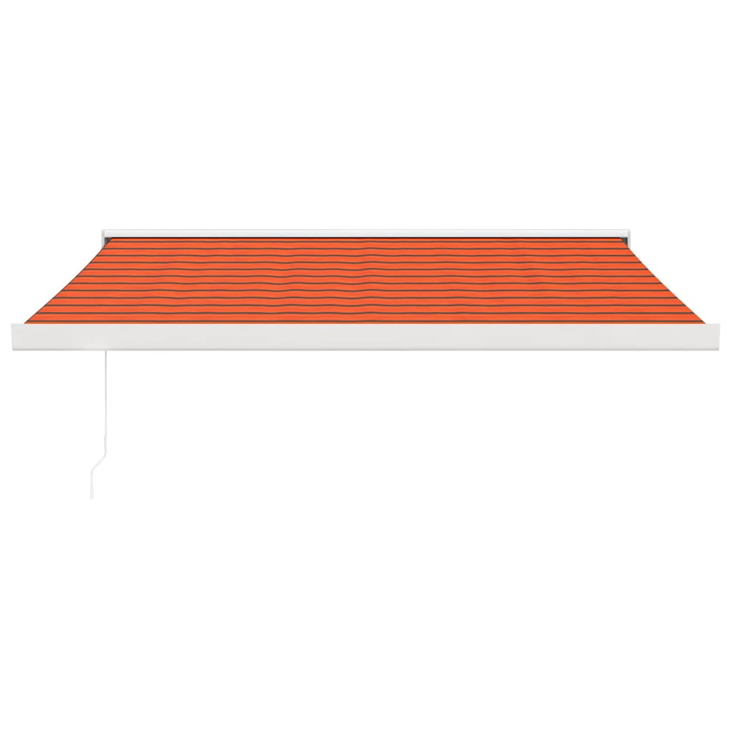 foldemarkise 3x2,5 m stof og aluminium orange og brun