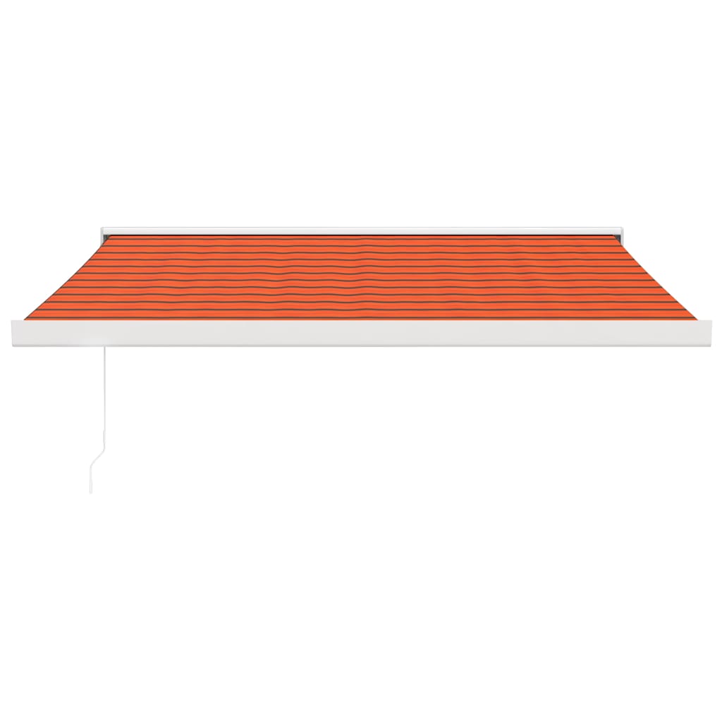 foldemarkise 3,5x2,5 m stof og aluminium orange og brun