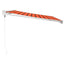 foldemarkise 3,5x2,5 m stof og aluminium orange og brun