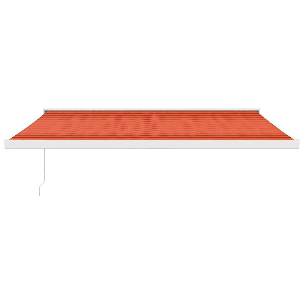 Udtrækkelig markise Orange og Brun 400 × 300 cm Stof og Metal