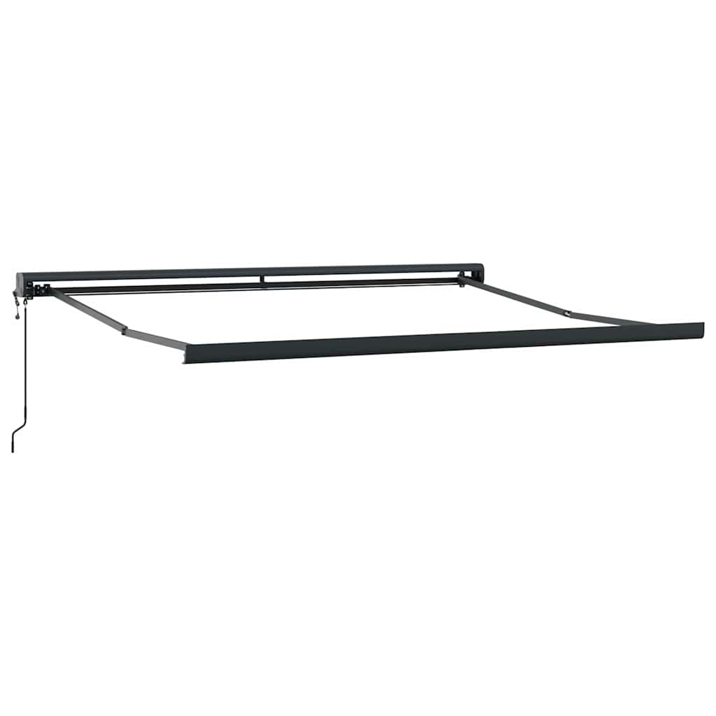 foldemarkise 3,5x2,5 m stof og aluminium gul og hvid